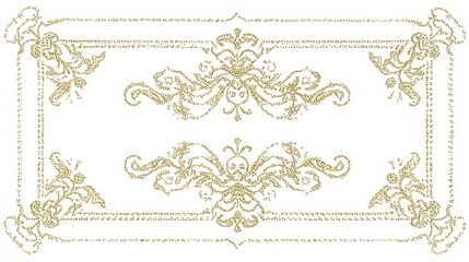 Fototapeta premium Subtle rectangular borders forming a deli-4 - edge modern background structure