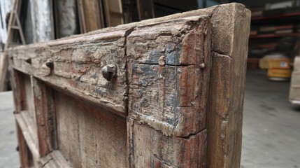 Rustic wooden frame vintage style weather-4 - antique shabby vintage aged old