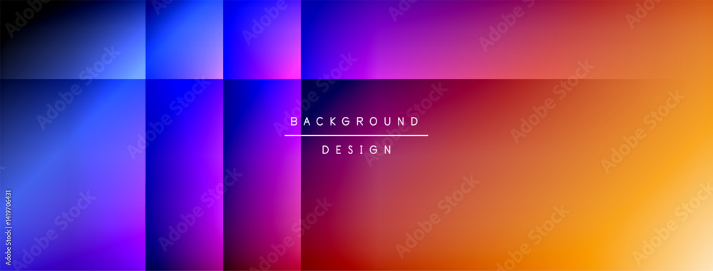 Fototapete abstract gradient background. vivid colors blend smoothly, creating modern visual effect. design fea