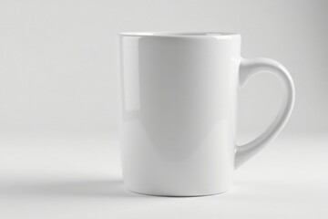 Obraz premium Large oversized coffee mug, side view, clean white, isolated, empty