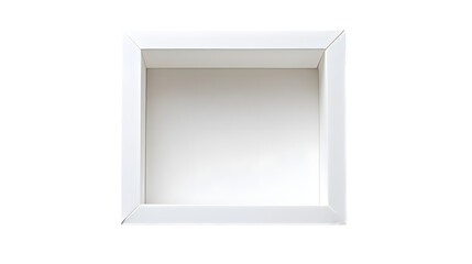 Empty White Paper Box with White Window - Professional Packaging Design Mockup