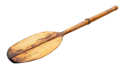 Boat Oar on White Background for Creative Designs