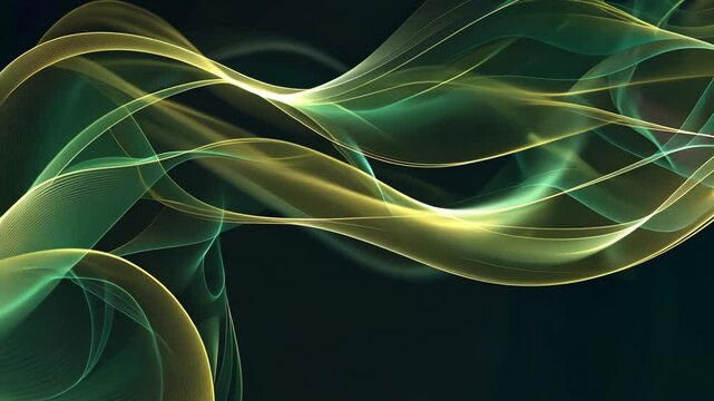 Tiefgruene Virtuelle Liniennetz Animation Hintergrund