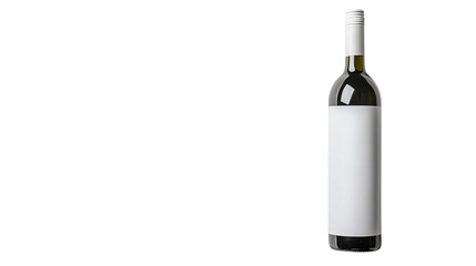 Professional White Bottle Mockup Isolated on White Background for Creative Projects
