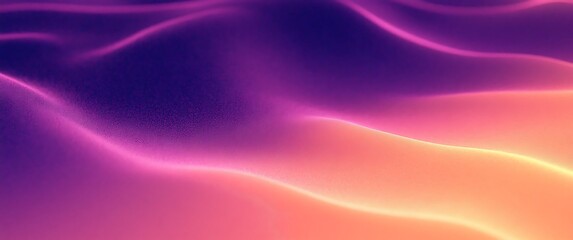 Abstract Flowing Gradient Purple Waves Subtle Light Shimmers Elegant Background
