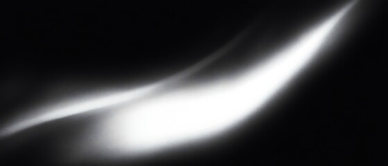 Abstract Flowing White Light on Transparent Background Resource Art Effect