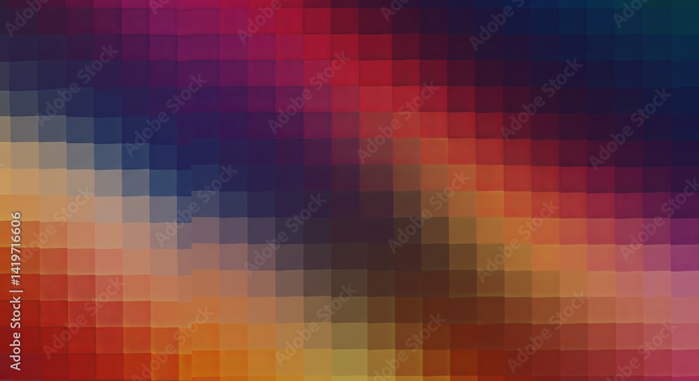 Poster a colorful image of a rainbow with a blue background