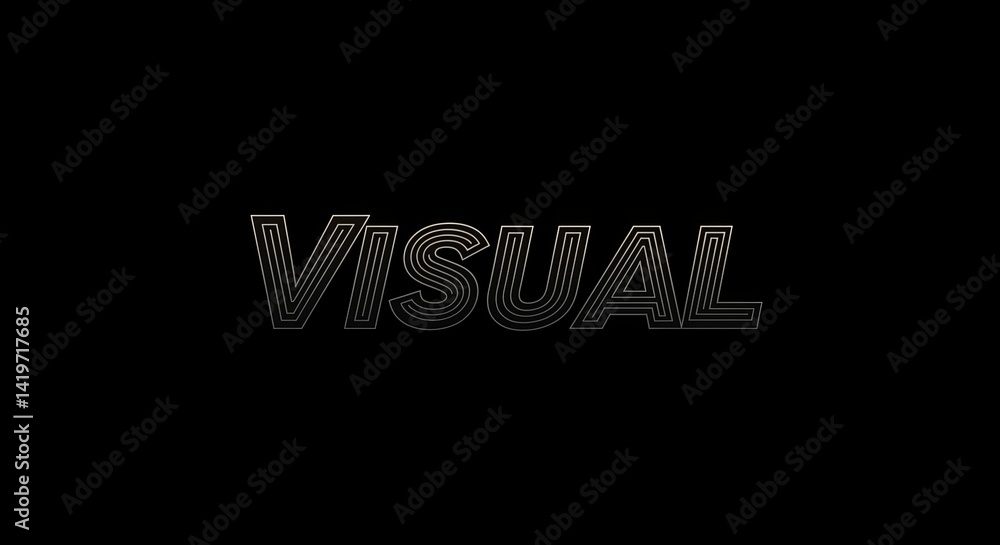 Poster visual is a black and gold font that is bold and has a modern look