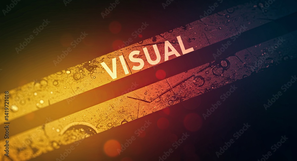 Poster Visual is a word that is written in a bold and colorful font