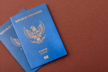 Indonesian passport for travelling, flying and doing business