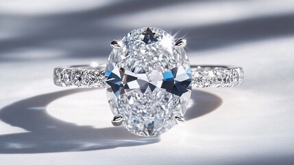 Dazzling Oval Diamond Engagement Ring