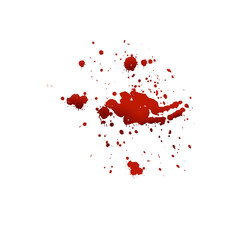  blood splatters  Splash liquid blood drops 