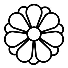 vector illustration of a flower