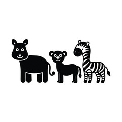 vector illustration of a wild animal 