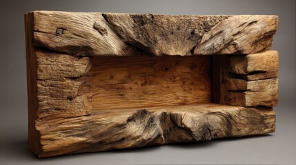 Rustic wooden picture frame perfect for a-2 - vintage wood old made unique