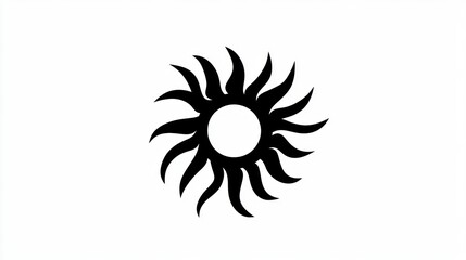 Obraz premium Simple Sun Symbol Design (4)