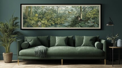 Elegant black frame perfectly complements-2 - modern appealing decoration textural attractive