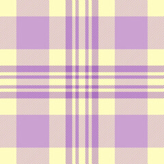 Soft pastel plaid pattern in lilac and pale yellow.  Ideal for textile design, fashion,  wrapping paper, or website backgrounds.