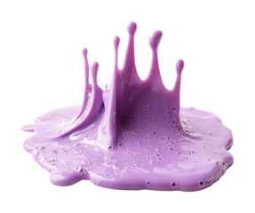 Purple paint splatter action high-quality isolated isolated on transparent background