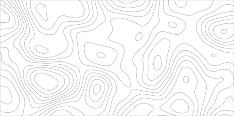 Abstract Topographic map grid background. Multi layer seamless geometric pattern. Topographic canyon map relief texture with curved layers. Modern white paper background.