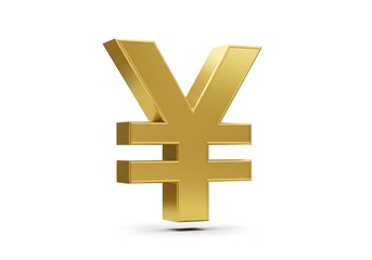 Obraz premium Golden yen symbol