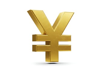 Fototapeta premium Gold yen symbol