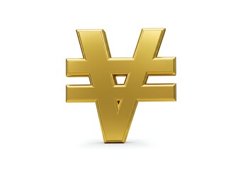 Obraz premium Gold V symbol