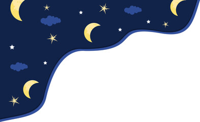 Fototapeta premium Sky Wavy Corner