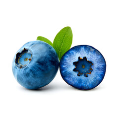Obraz premium blueberries isolated on white