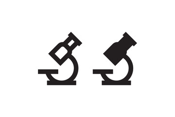 Microscope icon outline and solid style Vector