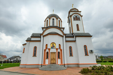 Novi Sad, Serbia - March 29, 2025: Church of the Holy Prophet Elijah on Misheluk(serbian: Crkva Svetog Ilije na Mišeluku) in Novi Sad. 