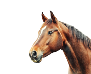 Majestic horse portrait animal isolated on transparent background