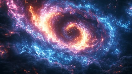 Obraz premium Vortex design glowing spiral pattern photos