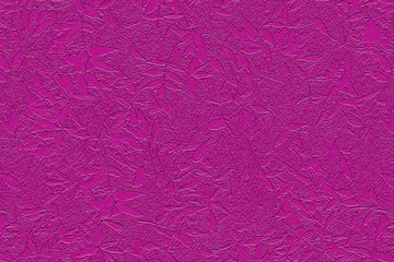 The walls are plastered in crimson, with a plain surface and a plaster-cement structure. The botanical, vegetable texture of the background.