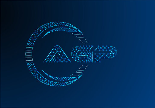 AGP low poly letter logo vector design. AGP lower poly logo design.
