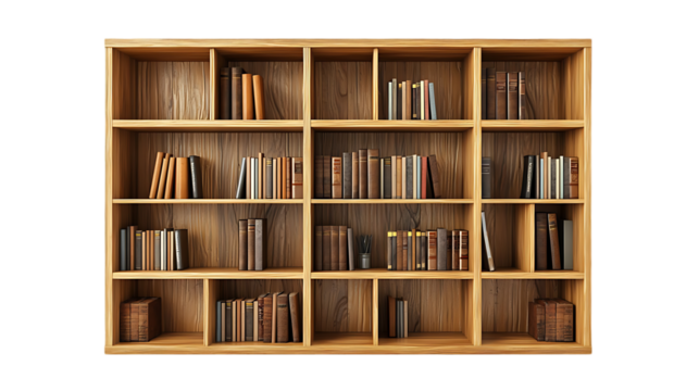 Old books on a wooden shelf evoke a sense of literature and learning within a library or bookstore