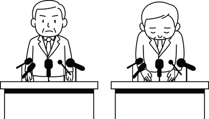 記者会見、記者発表、謝罪会見Ｃ