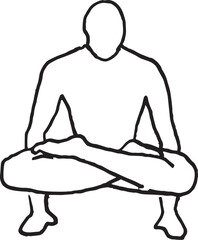 yoga-pose-Tolasana-Scale Pose-illustration