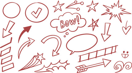 variety of whimsical shapes, crowns, stars, and abstract lines, all rendered in a stylish, consistent aesthetic. 