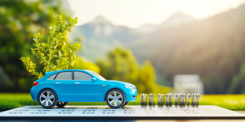 3D Representation of a Booking Calendar Syncing Car Rental Appointments