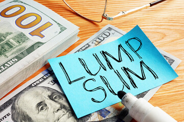 Lump Sum Payment is shown on the photo using the text