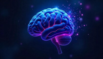 Obraz premium human brain model