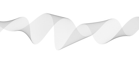 Abstract black lines wave curve motion on white background. Vector Illustration. Abstract line art vector. Hand drawn doodle line design for cover,poster, web, print and wall decoration.