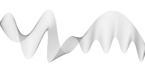 Abstract black lines wave curve motion on white background. Vector Illustration. Abstract line art vector. Hand drawn doodle line design for cover,poster, web, print and wall decoration.