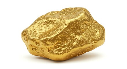 Precious Gemstone on White Background