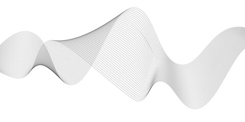 Abstract black lines wave curve motion on white background. Vector Illustration. Abstract line art vector. Hand drawn doodle line design for cover,poster, web, print and wall decoration.