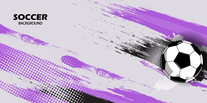 Soccer Template design , Football banner, Sport layout design, Purple Theme, vector ,abstract background