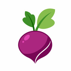 turnip icon on white background	
