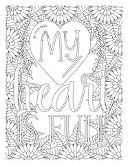 Naklejka premium Mothers-Day-Quotes-Coloring Pages. set of hand drawn sketch doodle hearts