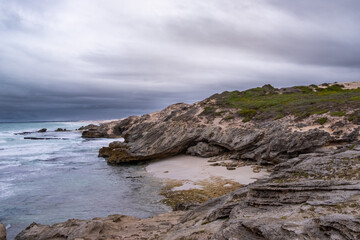 Stormy Coastal Landscape at De Hoop Nature Reserve, South Africa